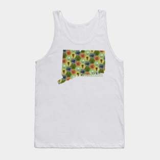 Connecticut State Map Board Games Tank Top